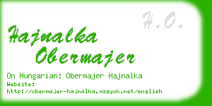 hajnalka obermajer business card